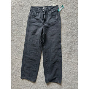 Women's We The Free Washed Black High Rise Straight Jeans US 30